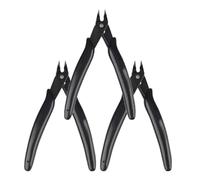 Alicates para Extensiones de Cabello Alicates for extensiones de cabello, herramienta fusión, herramientas for, alicates corte unión queratina(Black 3PCS)