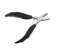Alicates para extensiones de cabello Alicates negros de forma plana con ranuras pequeñas, abrazadera for extensión cabello preadherida, 1 ud(WHITE)