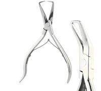 Alicates para extensiones de cabello Herramientas de extensión cabello 5, pulgadas, alicate removedor cuentas microenlace plateado, abridor microanillo for eliminación extensiones