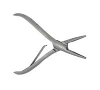 Alicates para Extensiones de Cabello Pinza de acero inoxidable plateado 3 tipos, 7 pulgadas, alicate for extensiones cabello con dos agujeros, herramientas eliminación queratina(7 inch Plier 03)