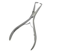 Alicates Para Extensiones Pinza for la nariz doblada de acero inoxidable y plata 5, pulgadas, alicate for extensiones cabello con dos ganchos, herramientas eliminación queratina, 1 ud(Silver)