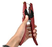 Alicates para orejas de ganado de cerdo, herramienta de ganado para vacas, ovejas, cabras, animales de granja, color rojo