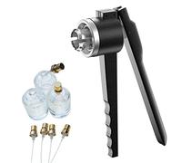 Alicates para sellar perfumes Engarzadora de viales de acero inoxidable for botellas de Perfume, herramientas de tapado de sellado de botellas de vidrio, mango redondo, herramientas de tapado manual d