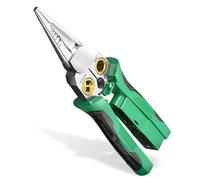 Alicates pelacables 8 en 1 con probador de voltaje, pelacables multifunción para electricistas, herramienta de pelado de cables eléctrico, herramienta de reparación de electricistas (verde)