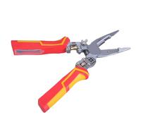 Alicates pelacables con probador de voltajes, pelacables con medición de electricidad, voltajes de crimpado, pelacables multifuncionales