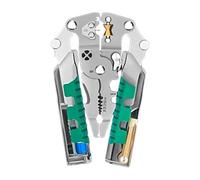 Alicates pelacables eléctricos, aislados con comprobador de tensión para trabajos pesados, alicates crimpadores de cables multifuncionales, para cableado, trabajos de bricolaje, reparación de