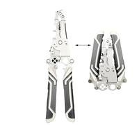 Alicates Pelacables Eléctricos | Herramienta Tijeras con Bloqueo de Seguridad - Tijeras de Corte Multifuncionales,Para Electricistas y Trabajos Eléctricos de Pelado, Peeling, Crimpado, Rotura