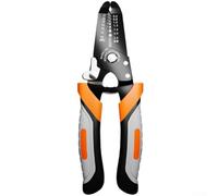 Alicates pelacables multifunción que soportan cables de 10 a 22 AWG para pelar y cortar en tareas de cableado residencial (naranja)
