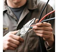 Alicates pelacables multifunción y cortacables, pinzas eléctricas de grado industrial, rompecables, herramienta de crimpado y pelacables para electricistas