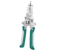 Alicates pelacables para electricista para quitar exactamente la piel del cable, crimpados seguros y durabilidad, herramienta de construcción de acero, alicates automáticos para pelar cables con