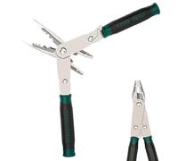 Alicates pelacables, pinza de crimpar de nariz de acero inoxidable | Para cortar y desfilar cables - Para cortar tirar reparar circuito HVAC cobre aluminio taller electricista