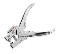 Alicates perforadores de ojales Grosor de perforación 3 mm 30 piezas de papel, con 100 piezas de ojales de metal Herramienta de prensa perforadora manual Ojales Máquina Ojal Ojal