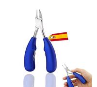 Alicates Uñas Acero Inoxidable. Tenazas Uñas, Cortauñas Pies para Uñas Gruesas y Encarnadas, Alicate Manicura y Pedicura, Corta Uñas Pies Profesional Seguro e Ideal Personas Mayores. (Azul)