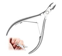 Alicates Uñas, Corta Cuticulas Profesional De Acero Inoxidable, Cortador Y Removedor De Cutículas Con Diseño De Doble Resorte, Herramienta Ergonómica Para La Eliminación De Piel Muerta En Manos Y Pies
