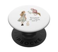 Alice Adventures Wonderland Retro Niños Vintage Book Day PopSockets PopGrip Adhesivo