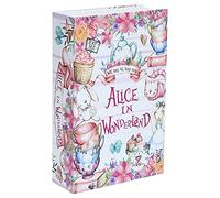 ALICE - Caja fuerte para libro con páginas reales, caja de bloqueo de combinación, caja fuerte oculta secreta con cerradura de llave, caja de seguridad de metal portátil