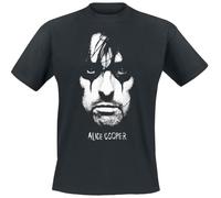 ALICE COOPER Portrait Hombre Camiseta Negro L 100% algodón Regular