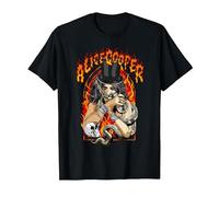 Alice Cooper Stained Glass Alice Camiseta, Hombre, Negro, XXL