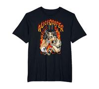 Alice Cooper Stained Glass Alice Camiseta, Hombre Tallas Grandes, Negro, 3X Alto