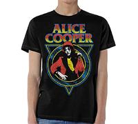 Alice Cooper - T-Shirt # S Black Unisex # Snake Skin