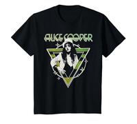 Alice Cooper Welcome Top Hat Camiseta, Niños, Negro, 4 años
