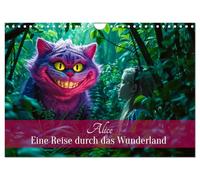Alice - Eine Reise durch das Wunderland (Wandkalender 2027 DIN A4 quer), CALVENDO Monatskalender: Eine visuelle Reise ins Wunderland zwischen Traum und Wirklichkeit.