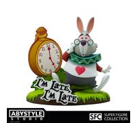 Alice En Wonderland Disney Blanco Rabbit I'M Late Sfc Super Figura PVC Statue
