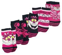 Alice im Wunderland Alicia en el País de las Maravillas Gato Chesire Mujer Calcetines rosa/negro EU 35-38