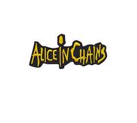Alice In Chains Gold Sludge Metalg parche patch bordado con logotipo para planchar de hierro en apliques