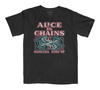 Alice In Chains Totem Fish Oficial Camiseta para Hombre (X-Large)