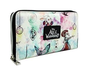 Alice In Wonderland En El Otro Lado Del Espejo Cartera Clutch Bolsillo para Monedas & Tarjetero, Blanco