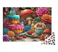 Alice in Wonderland Rompecabezas De 1000 Piezas Cartón Grueso para Niños, Relajación Mental, Diversión En Descanso De Oficina, Más Vendido para Familias 70x50cm/1000pcs