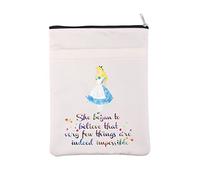 Alice Movie Merchandise - Funda para libro para amantes de Alicia, regalo de cuento de hadas de Alicia, regalo de gusano de biblioteca, regalo del país de las maravillas para Alice Fandom (Impossible