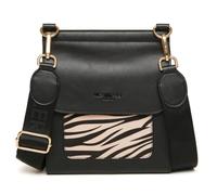 Alice Wheeler Bandolera de cuero vegano con estampado de leopardo y cebra, correa extraíble ajustable, cierre magnético, bolso de hombro para mujer, 25 cm, cebra, Talla única