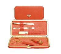 Alice Wheeler Bee - Juego de aseo de manicura de acero inoxidable de 5 piezas (naranja)