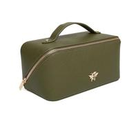 Alice Wheeler Bee Train Case Beauty Concertina - Organizador plegable, Olive, Estuche de belleza de tren plegable