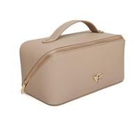 Alice Wheeler Bee Train Case Beauty Concertina - Organizador plegable, piedra, Estuche de belleza de tren plegable