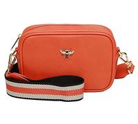 Alice Wheeler Bolso bandolera de piel vegana con diseño de abeja, Orange, One Size