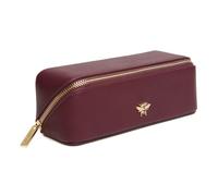 Alice Wheeler London Bee - Mini estuche de maquillaje con diseño de cola de abeja dorada y cierre de cremallera, 20 x 7,5 x 7,5 cm, color negro, Berry, S, Estuche de belleza plegable