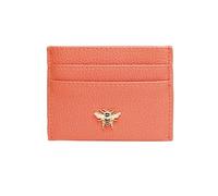 Alice Wheeler Tarjetero pequeño de piel vegana de abeja, Orange, Talla única, Clásico