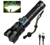 Alicegirl Flashlights High Lumens Rechargeable - 900000 Lumen LED Brightest Flashlight, 5000mAh Large Capacity, 5 Modes, IPX6 Waterproof Powerful Handheld Flash Light for Camping Outdoor Use