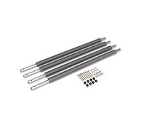 Alice's Garden - Juego de 4 Postes Inferiores para Camas elásticas de 305 a 490 cm, Tornillos, Tuercas, separadores y Arandelas