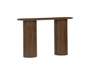 Alice's Garden swe onsola escandinava Ovalada Efecto Madera Acanalada, 120cm Nogal - 120x35x75 cm