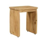 Alice's Garden sweeek-Mesita de Noche, Mesa Auxiliar exótica de Madera de Acacia Natural - 40x30x45 cm | Asha