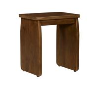 Alice's Garden sweeek-Mesita de Noche, Mesa Auxiliar exótica de Madera de Acacia Nogal - 40x30x45 cm