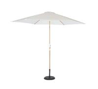 Alice's Garden sweeek-Sombrilla redonda 3m de mástil central con efecto madera Rayas beige - 293x293x250 cm