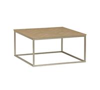 Alice's Home sweeek - Mesa de Centro, diseño en Espiga, Estructura de Metal, L 80 x An 80 x Al 40cm -Budapest