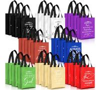 Aliceset 24 bolsas de regalo cristianas reutilizables a granel con asa, tamaño mediano, versículo bíblico, bolsas de regalo religiosas, recuerdos del día del abuelo, regalos para iglesia, bautizo