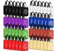 Aliceset 64 bolsas de regalo religiosas a granel con asa, 8 colores, tamaño mediano, reutilizable, versículo bíblico, bolsas de regalo no tejidas para invitados de bienvenida, iglesia, bautizo,