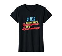 Alicia Awesome Saying Funny Alicia Nombre Camiseta gráfica económica